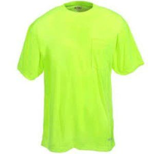 Hi Vis Lime Yellow Non ANSI Short Sleeve T-Shirt